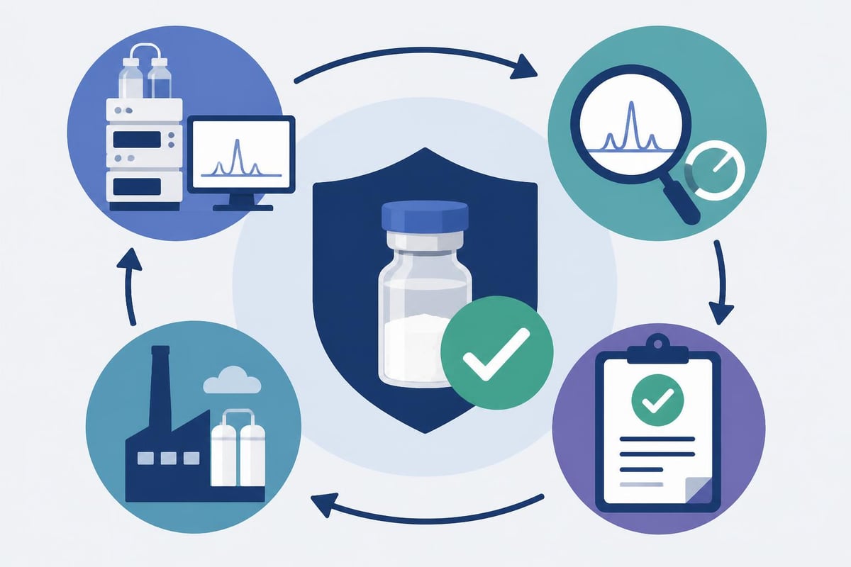 Peptide quality verification