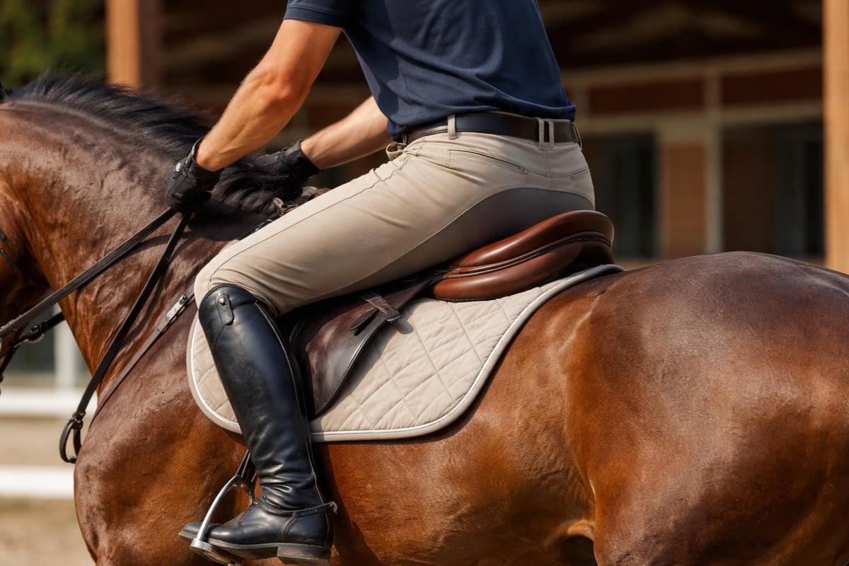 Men's riding breeches fit and function