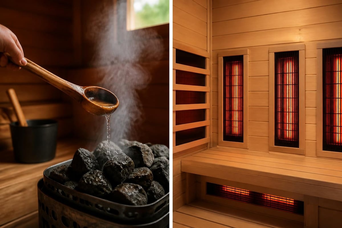 Löyly steam sauna vs infrared heat