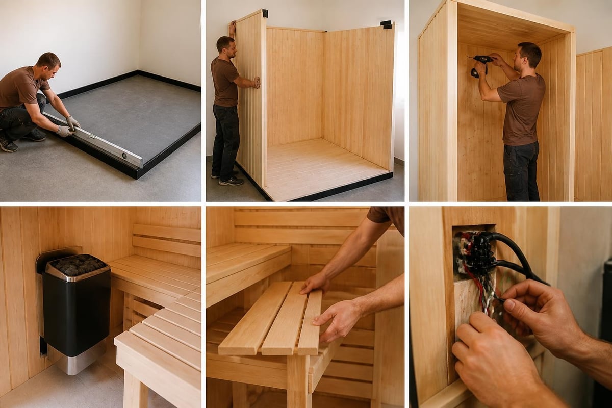 Home sauna installation steps