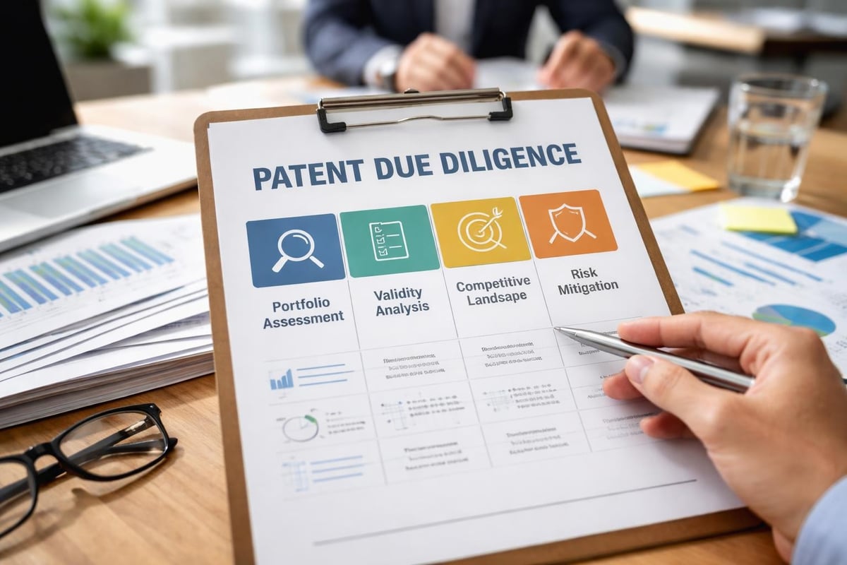 IP due diligence workflow