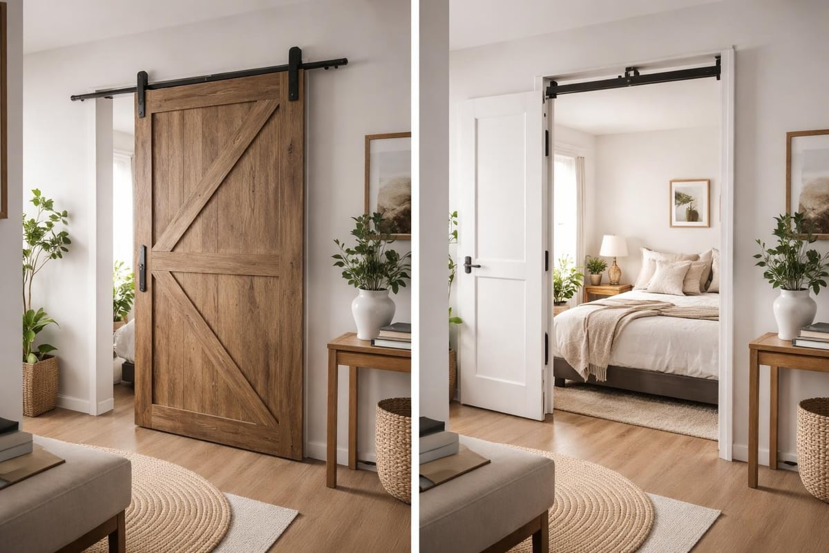 Space-saving advantages of barn doors