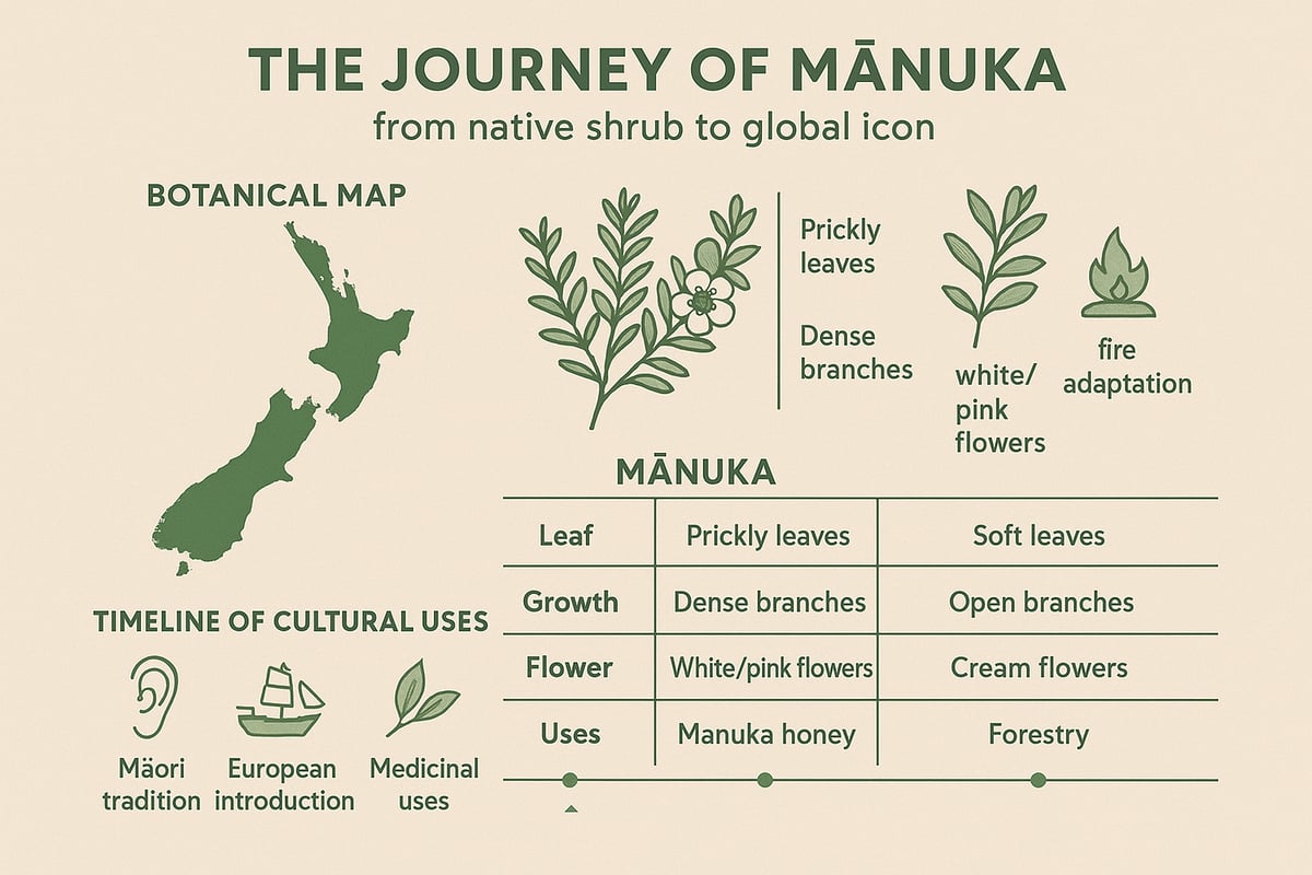 The Origins of Mānuka: From Native Shrub to Global Icon