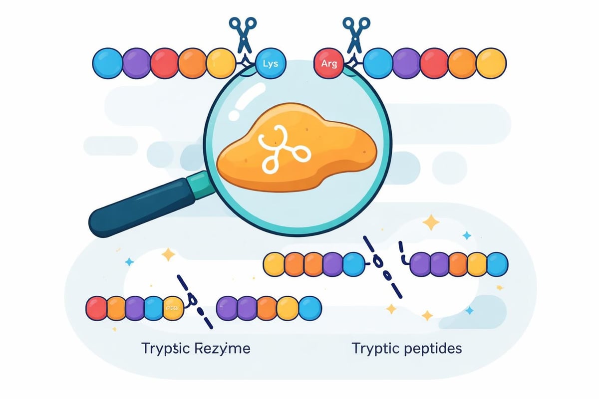 Tryptic peptide formation process
