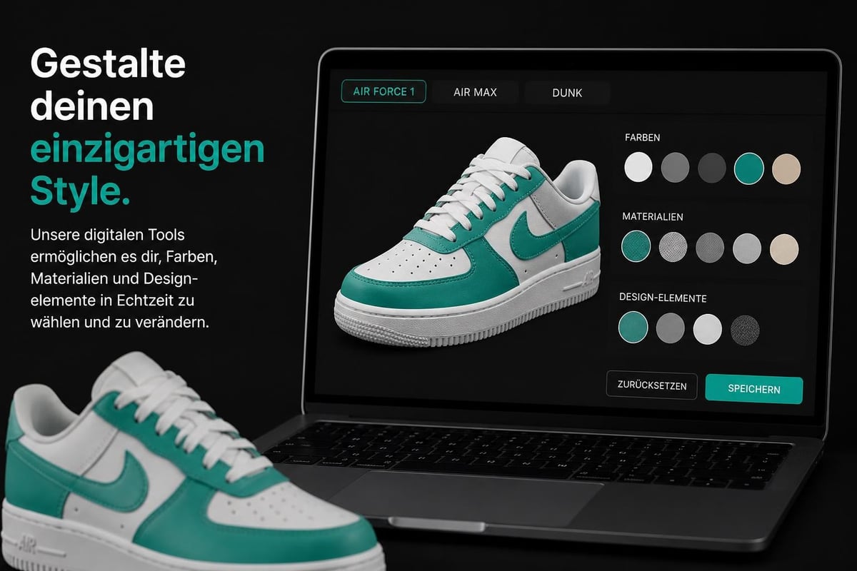 Nike shoe customization interface