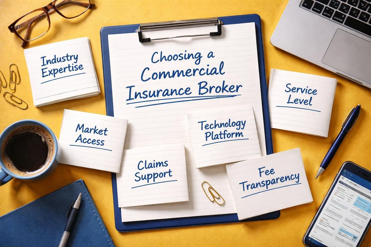 Insurance broker selection criteria infographic Insurance broker selection criteria infographic