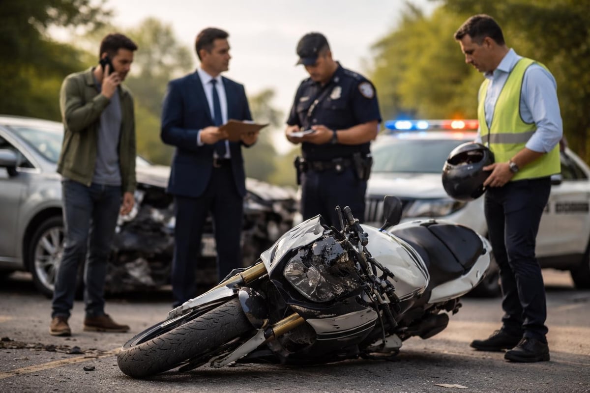 Multiple parties in motorcycle accident claims