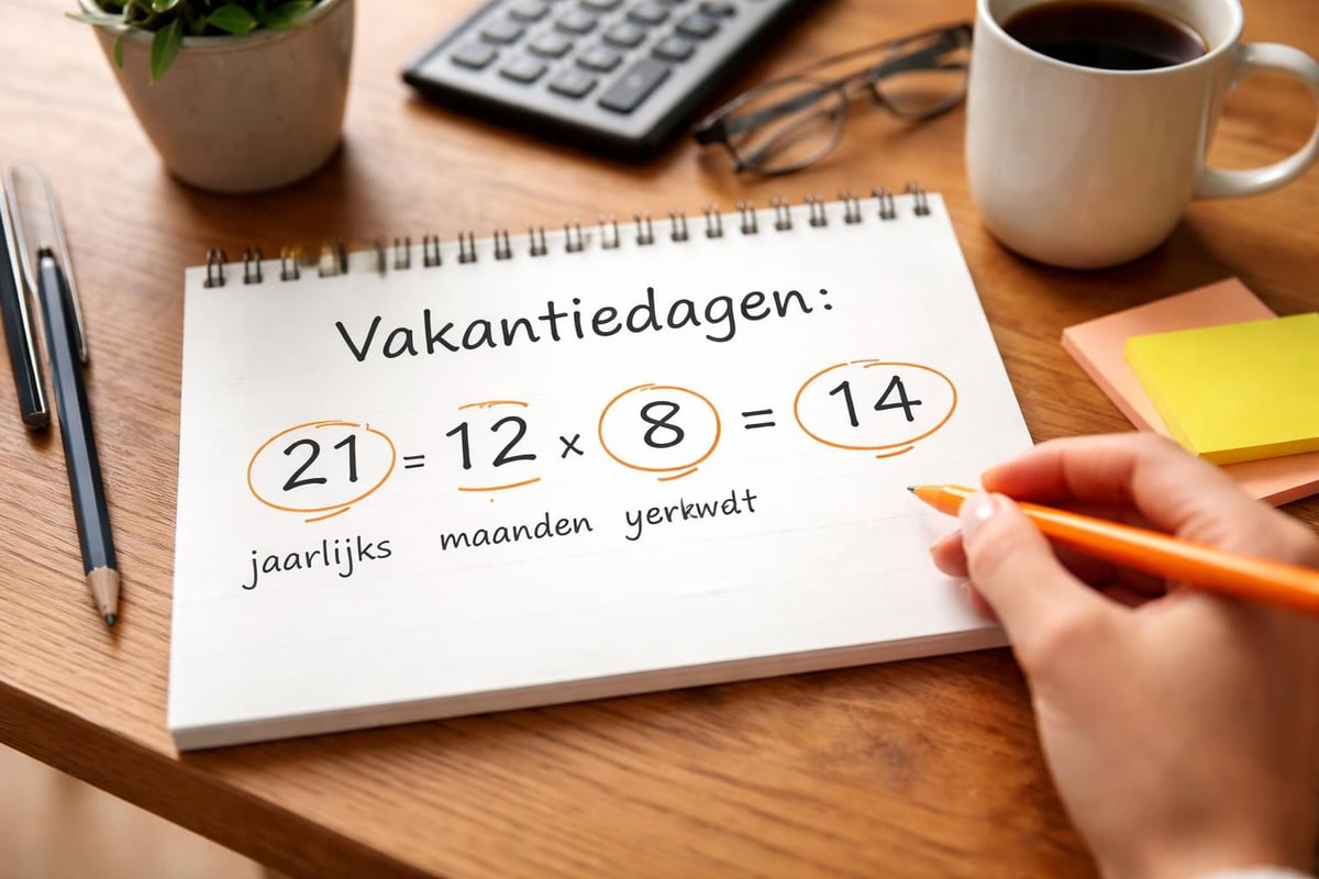 Pro rata verlofberekening bij uitdiensttreding