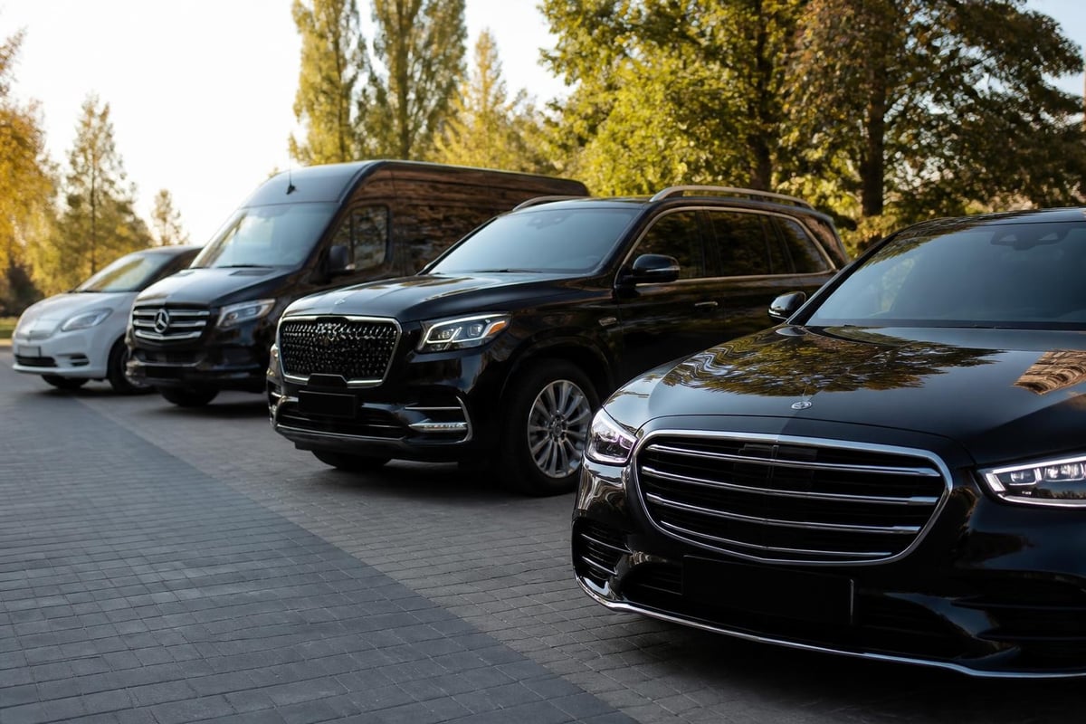 Chauffeur service vehicle categories