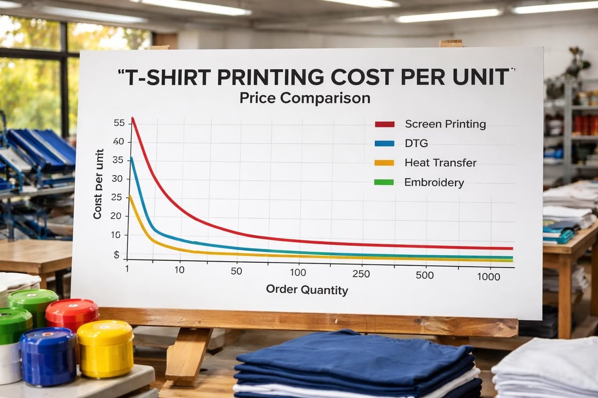 Screen printing pricing comparison