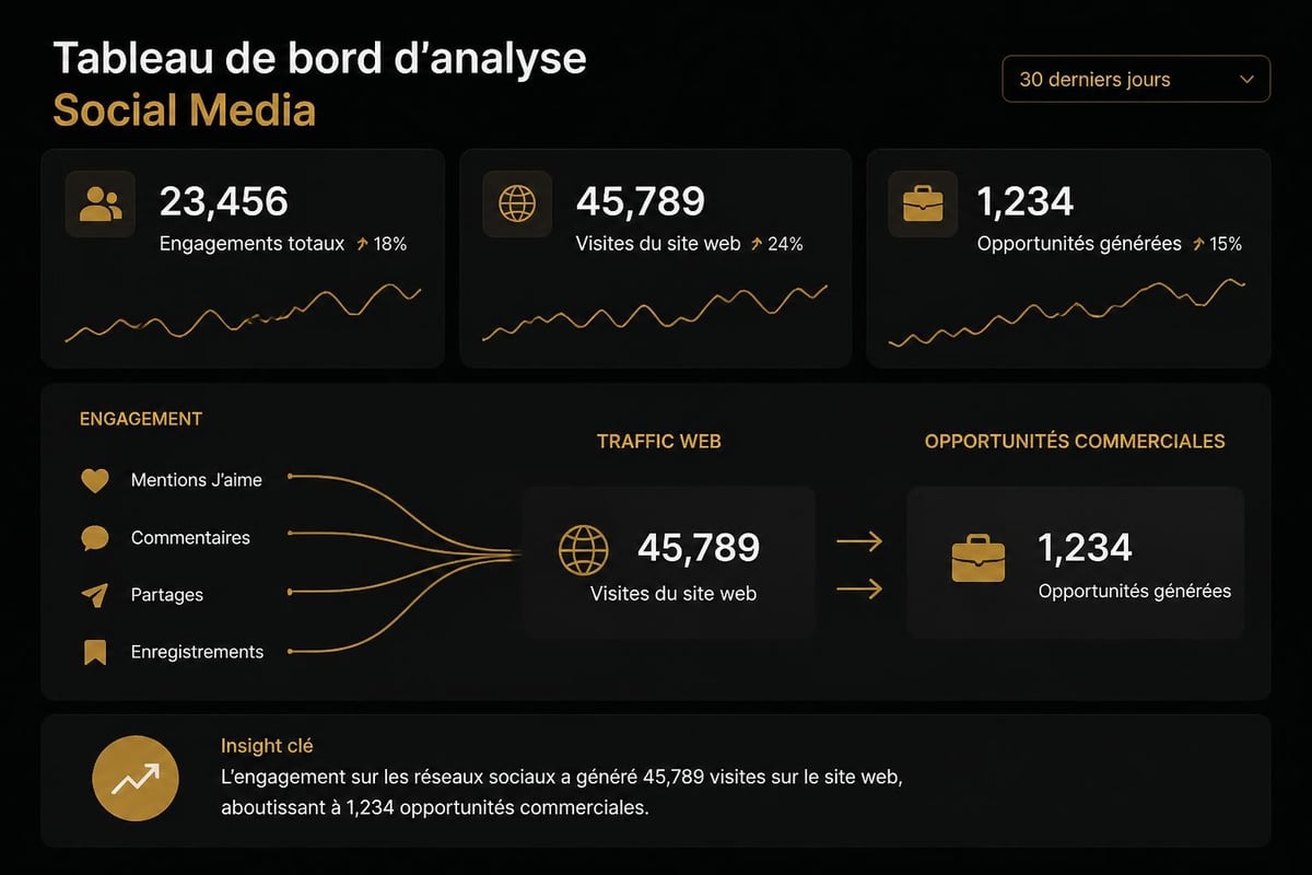 Social media analytics dashboard