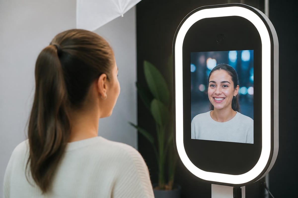 AI-powered video booth features