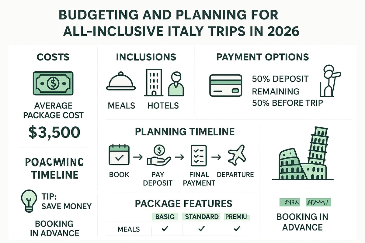 Budgeting & Planning Tips for All-Inclusive Italy Trips