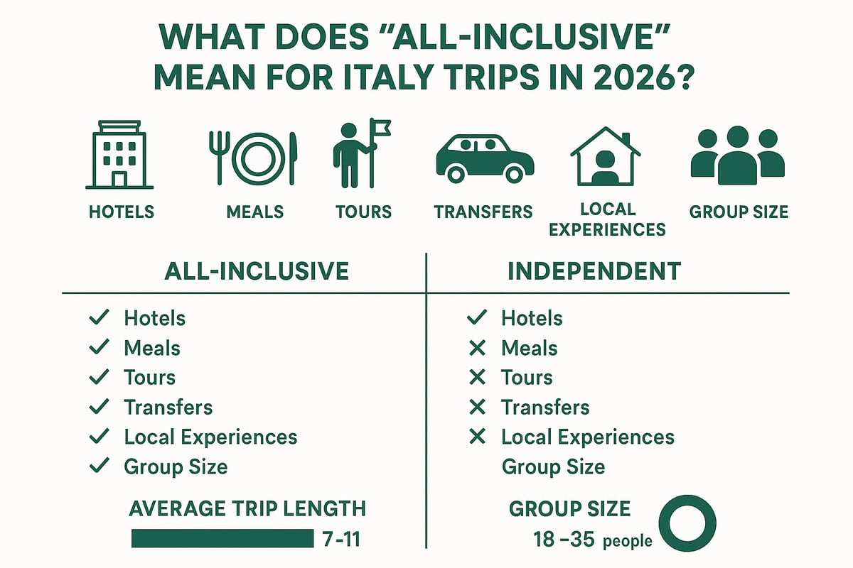 What Does “All-Inclusive” Mean for Italy Trips in 2026?