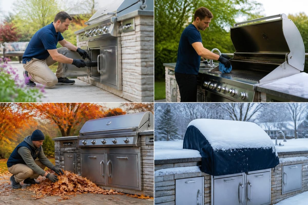 Outdoor kitchen maintenance