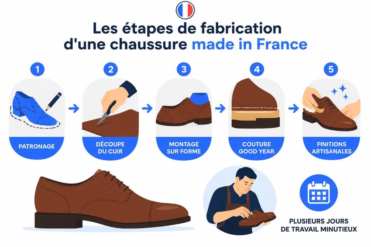 Savoir-faire artisanal chaussure