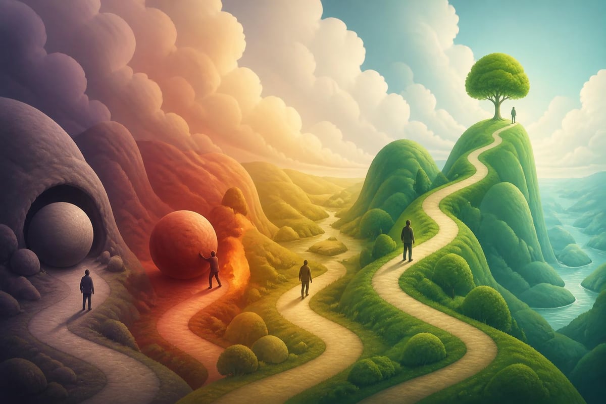 Emotional stages of life transition