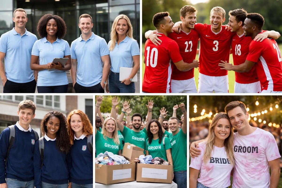 Popular uses for personalised shirts