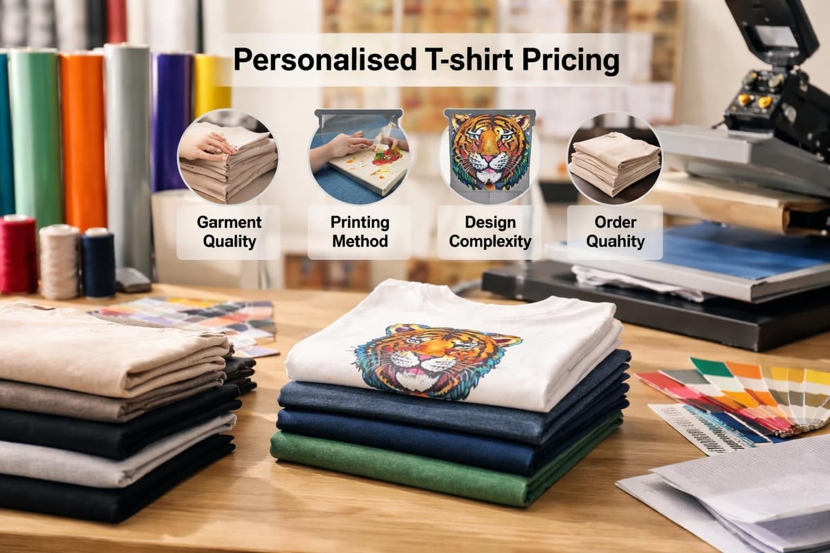 Cost breakdown for personalised shirts