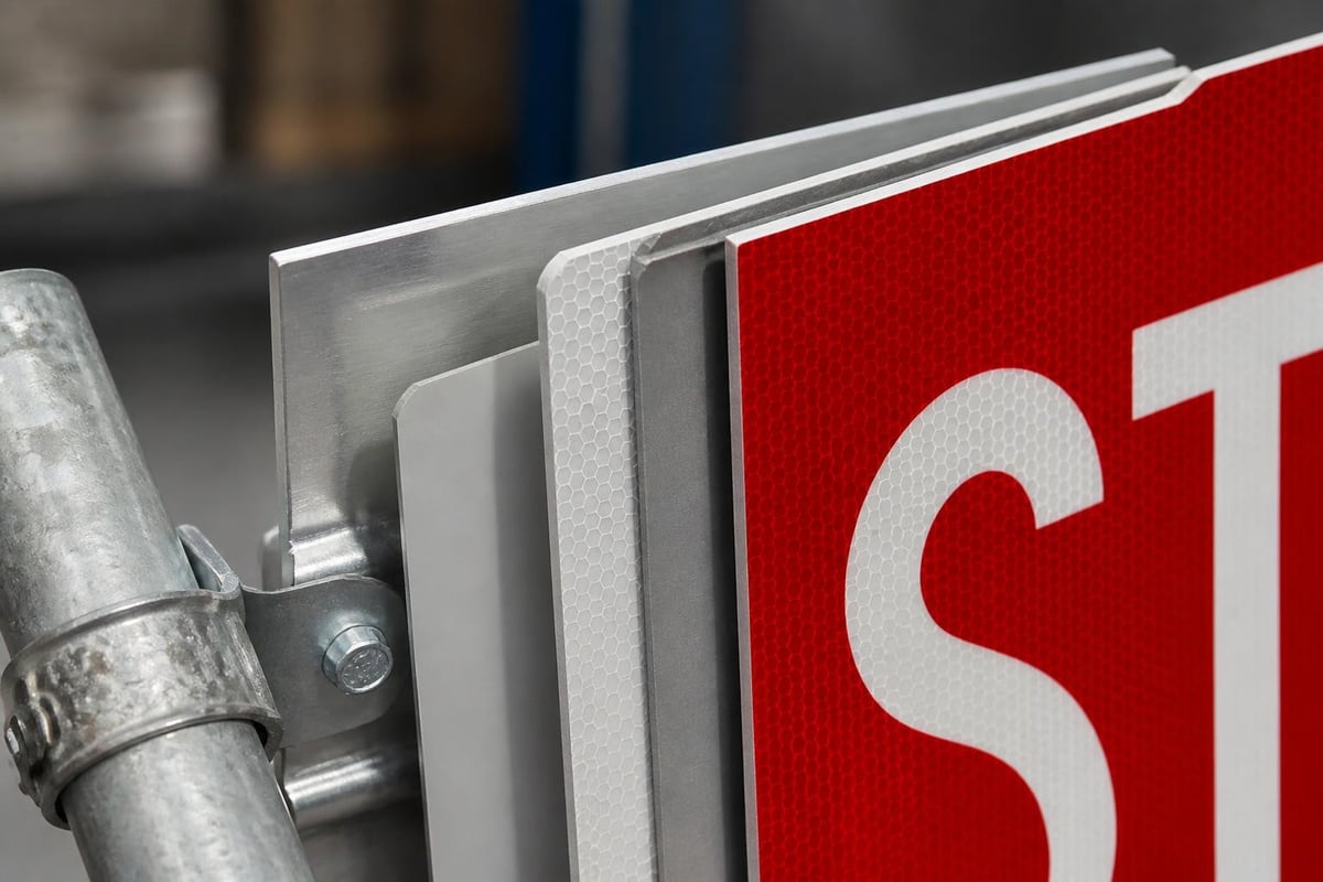 Stop sign material specifications