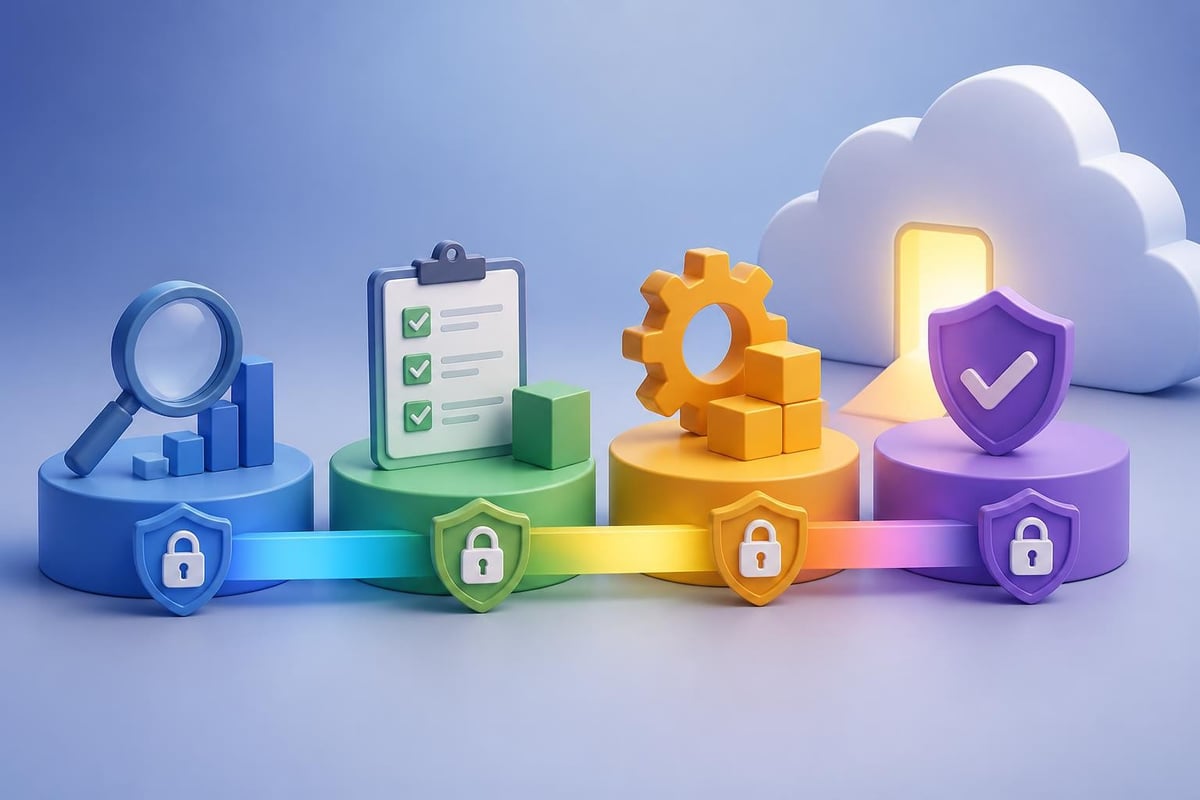 Secure cloud migration process