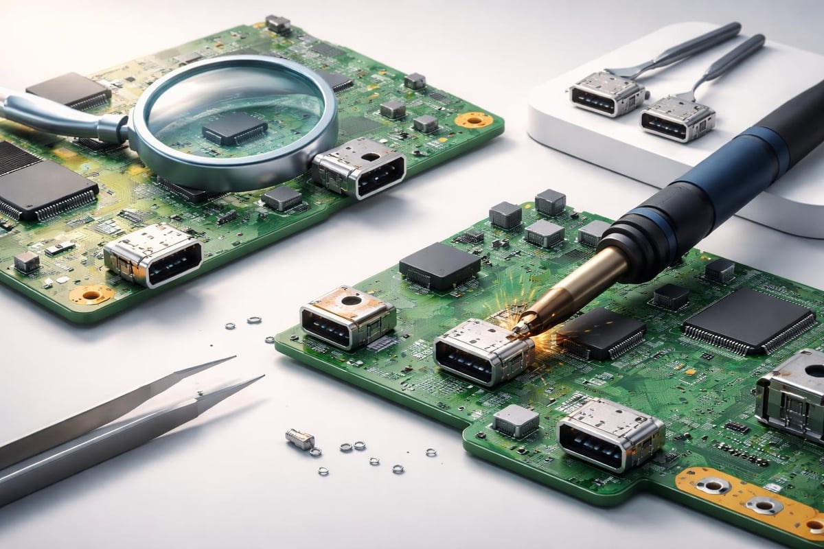 HDMI port repair process