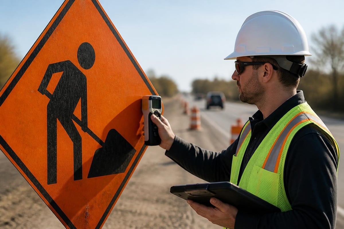 Construction sign maintenance checklist