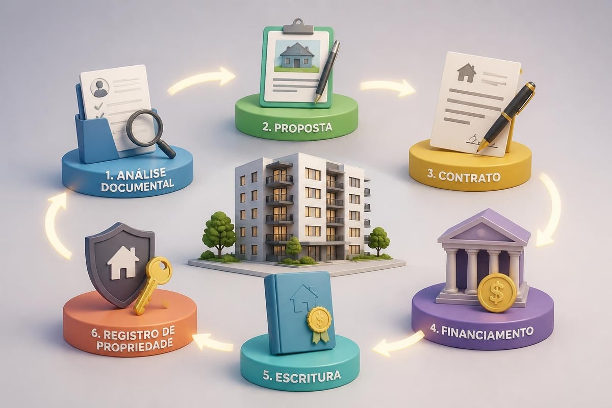 Etapas de compra imobiliária
