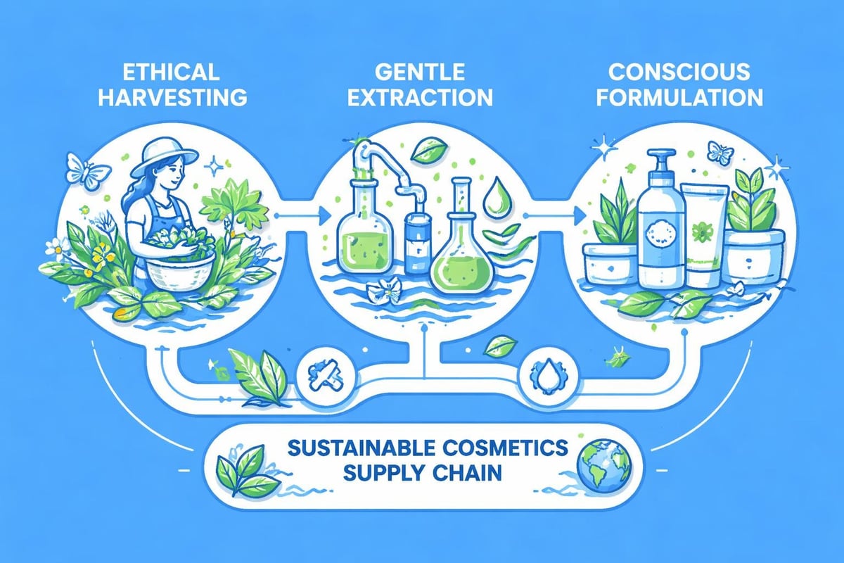 Green cosmetics ingredient sourcing