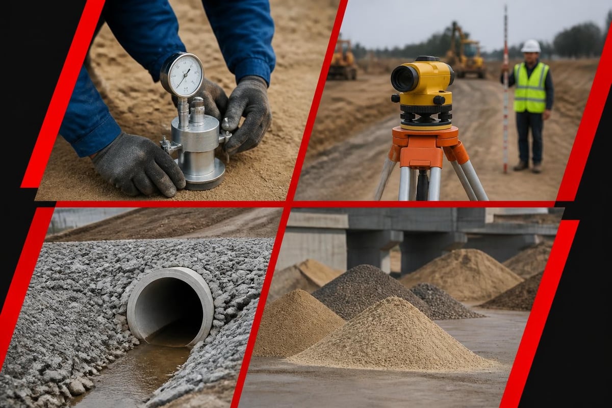 Quality control in earthworks