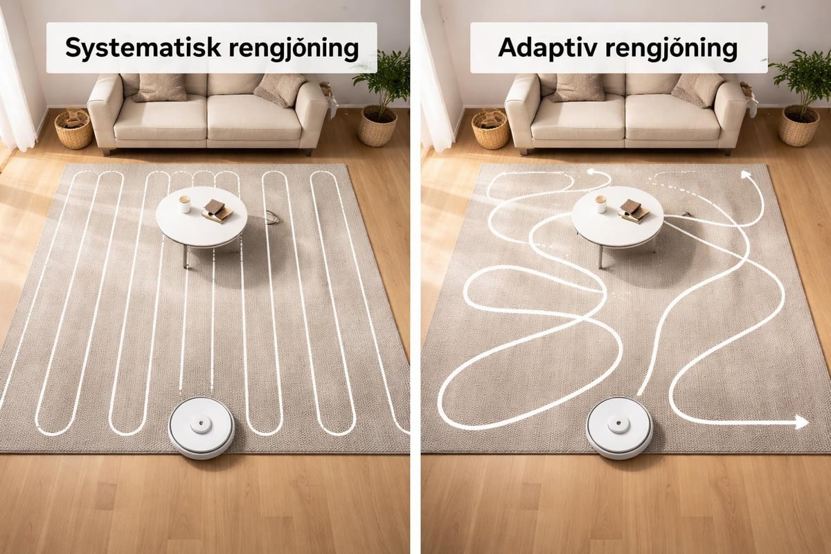 Cleaning pattern efficiency