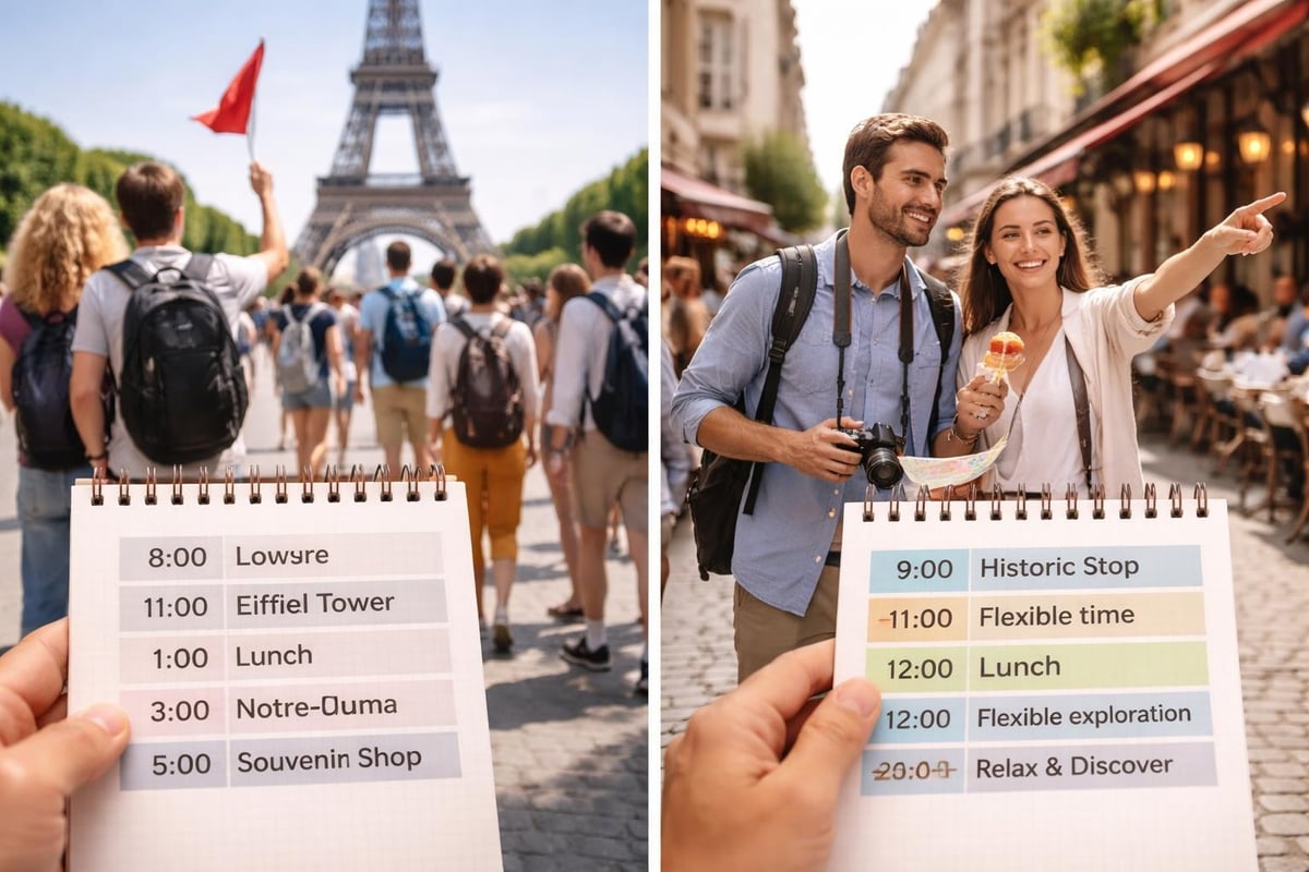 Tour itinerary structure