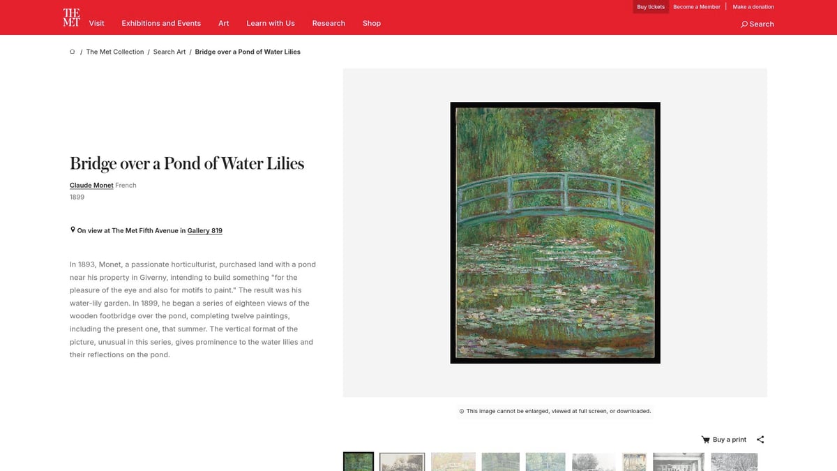 7 Essential Masters Posters Every Art Lover Needs in 2025 - “Water Lilies” by Claude Monet