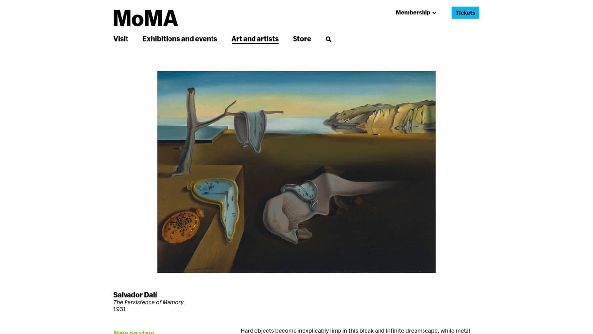 7 Essential Masters Posters Every Art Lover Needs in 2025 - “The Persistence of Memory” by Salvador Dalí