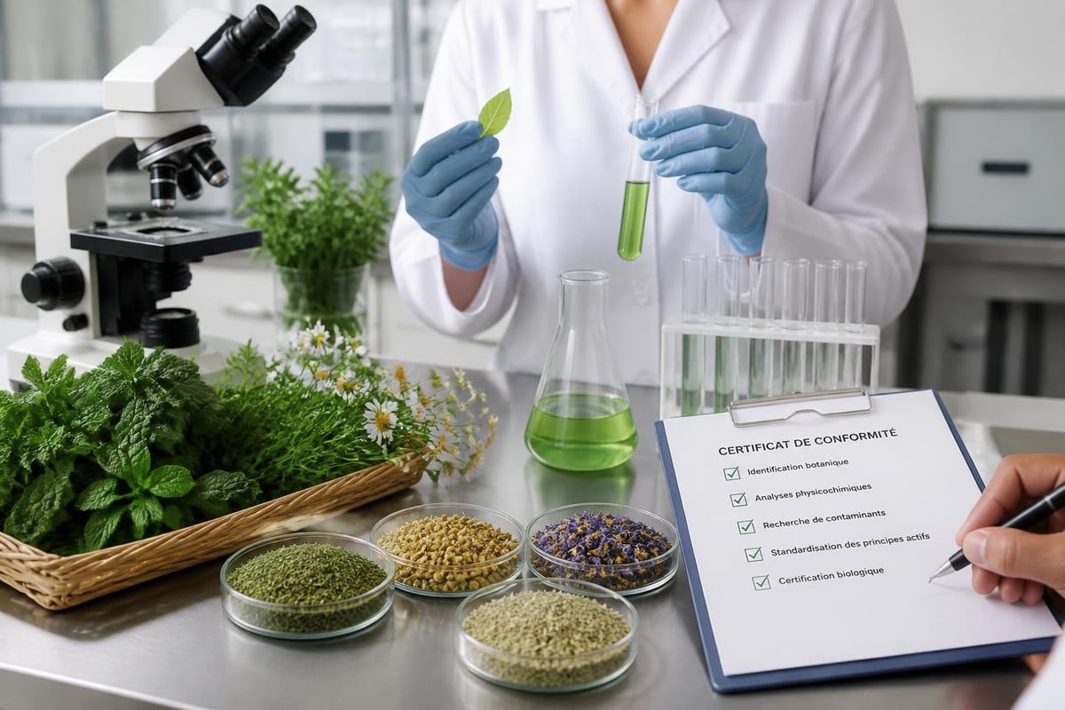 Contrôle qualité des plantes aromatiques