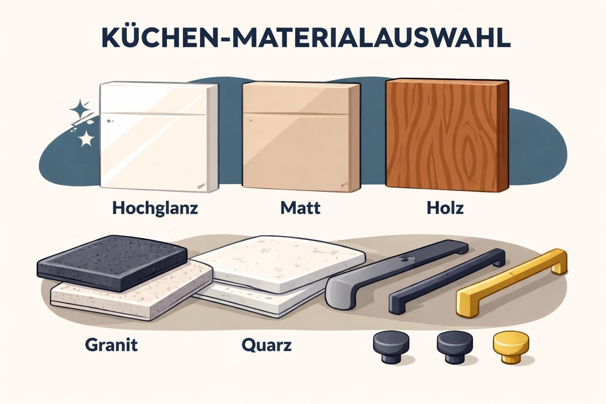 Materialvielfalt Küchenplanung