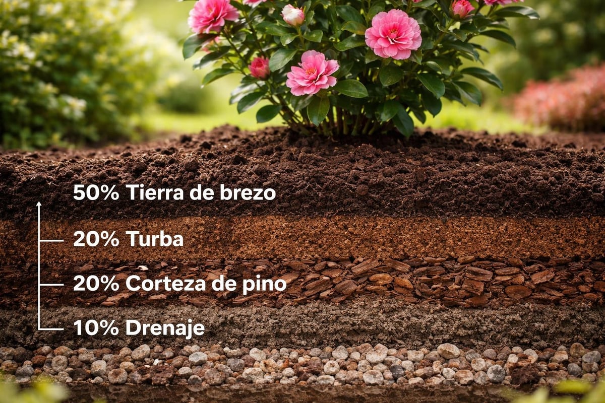 Composición del suelo ideal para camelias
