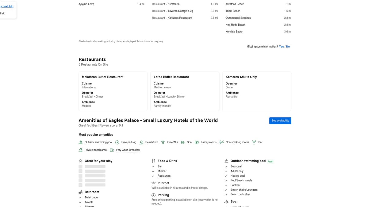 7 Best All Inclusive Europe Destinations for 2026 - Eagles Palace, Halkidiki, Greece