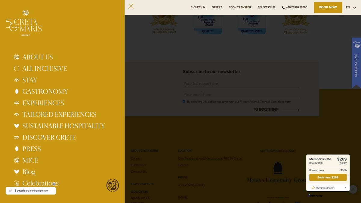 7 Best All Inclusive Europe Destinations for 2026 - Creta Maris Resort, Crete, Greece