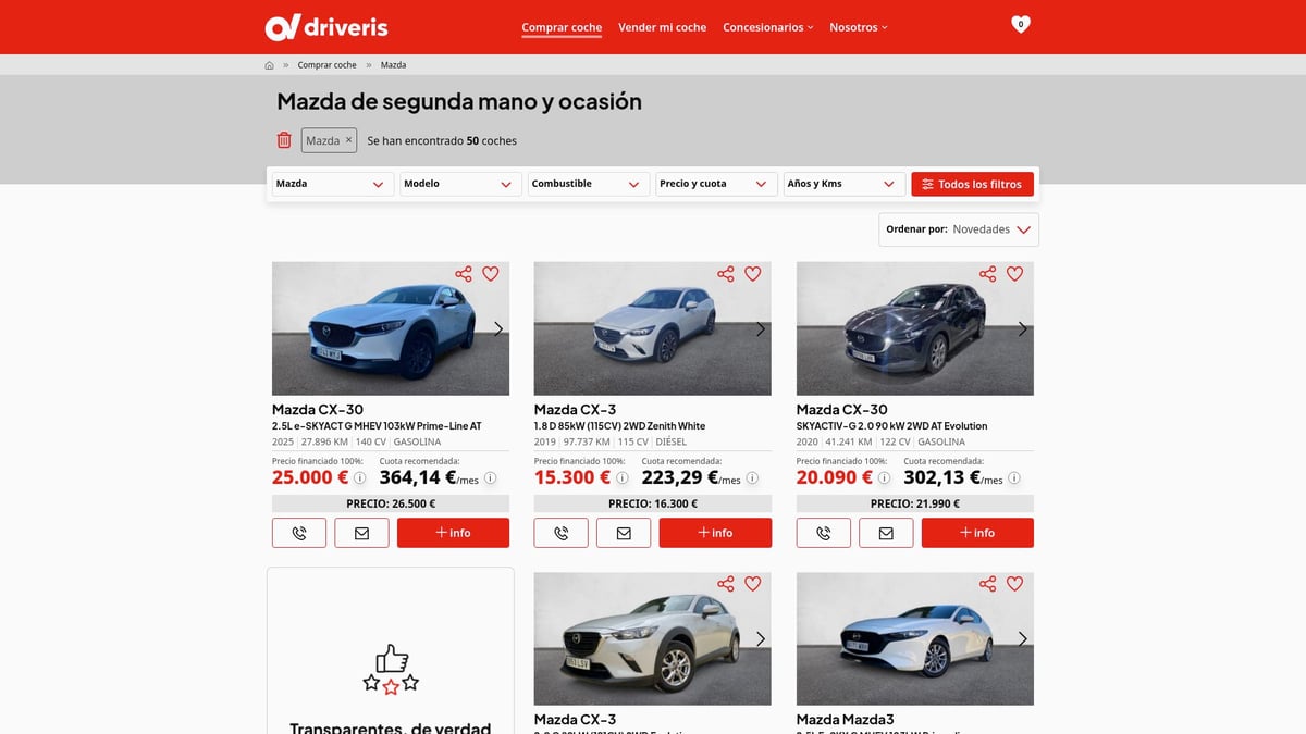 7 Coches Fiables Que No Te Fallarán en 2025 - Mazda CX-5 (desde 21.440€)