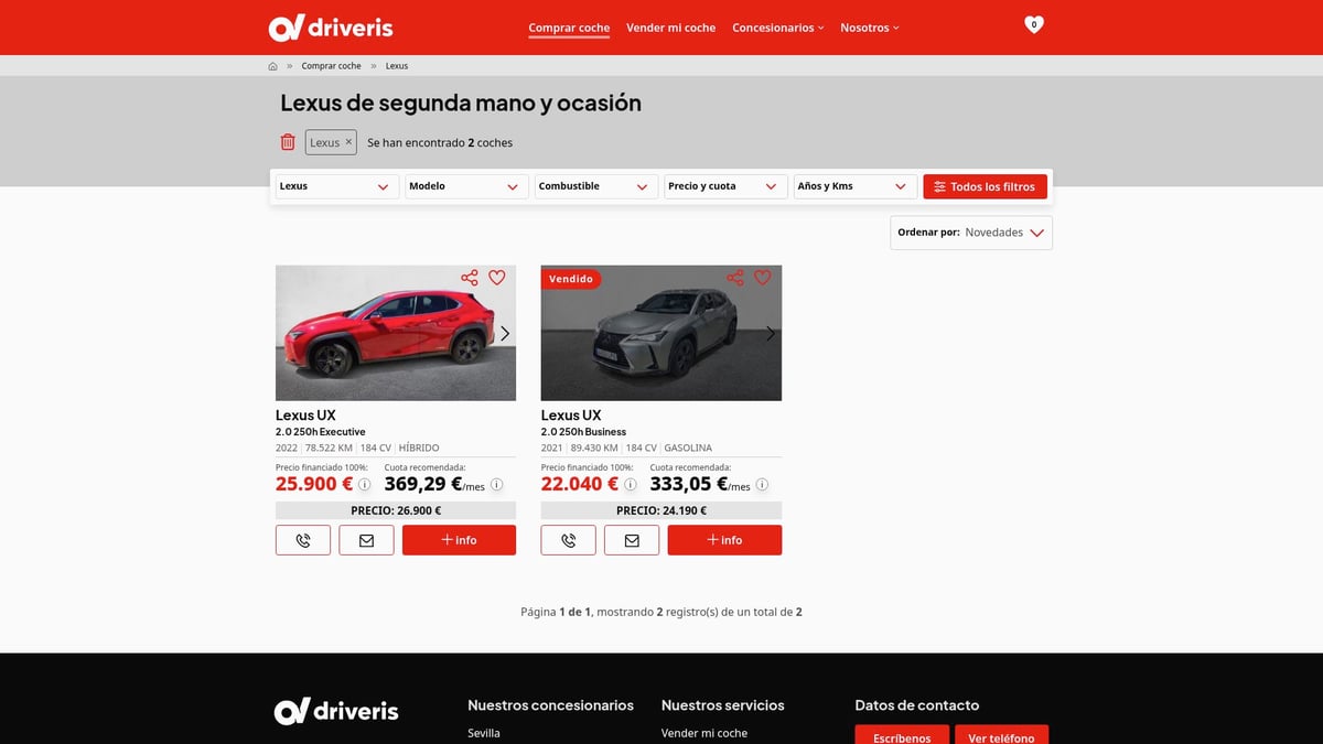 7 Coches Fiables Que No Te Fallarán en 2025 - Lexus RX (desde 23.990€)