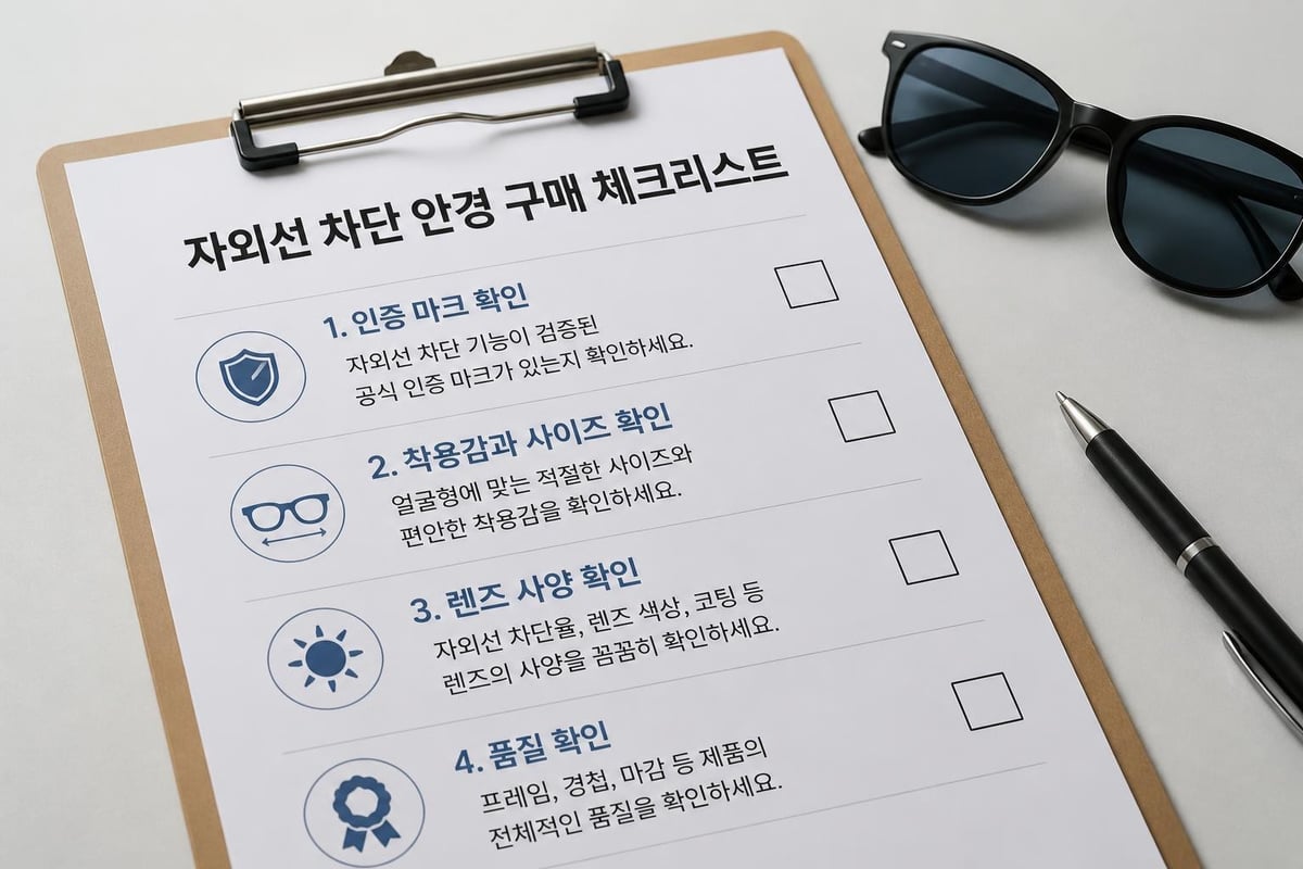 자외선 차단 안경 구매 가이드