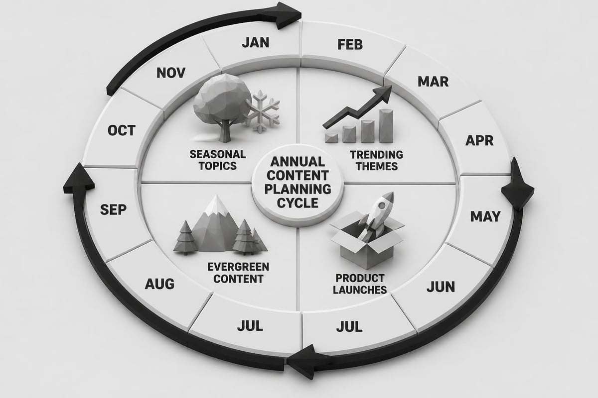 Seasonal content calendar strategy