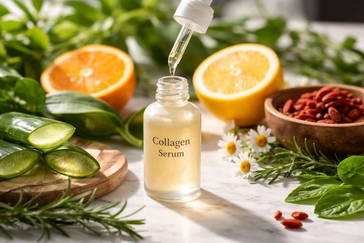 Vegan collagen serum ingredient breakdown