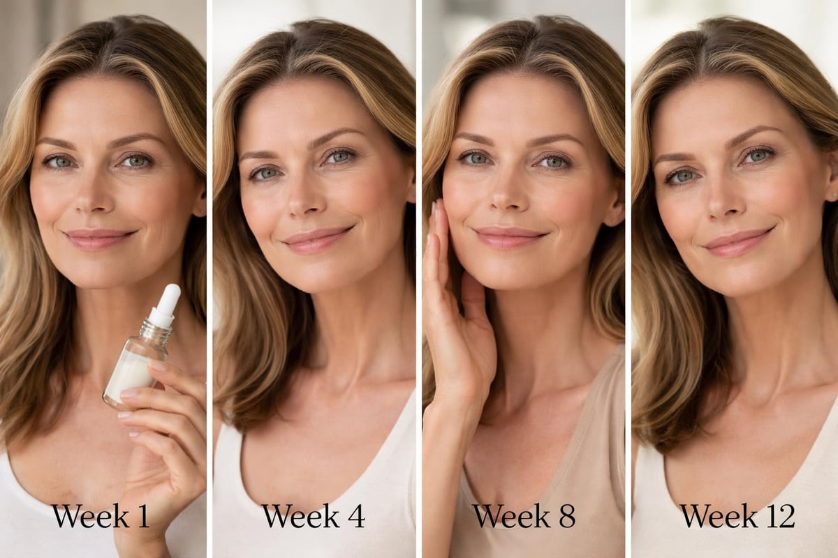 Skincare routine timeline