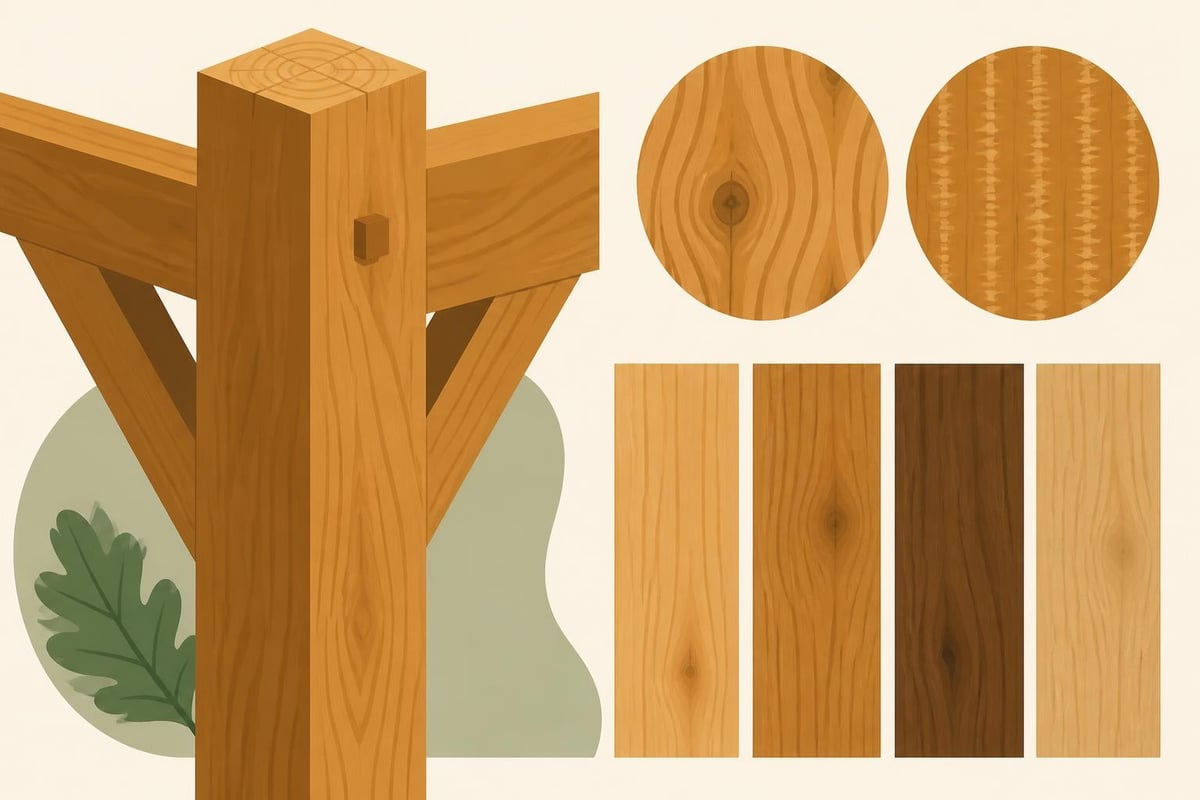 Oak timber grain detail