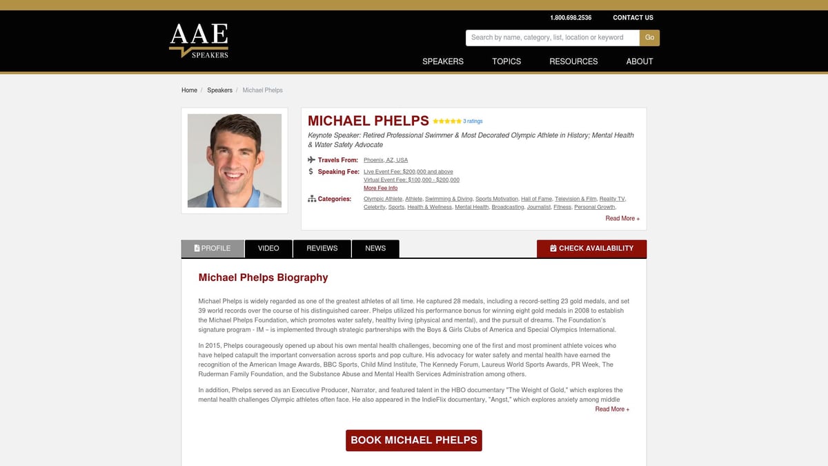 7 Inspiring Mental Health Speaker Choices for 2026 Events - Michael Phelps