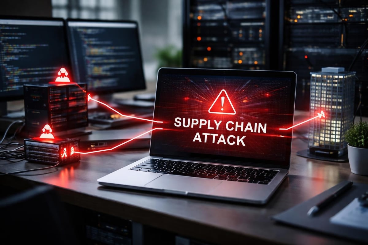 Supply chain attack progression