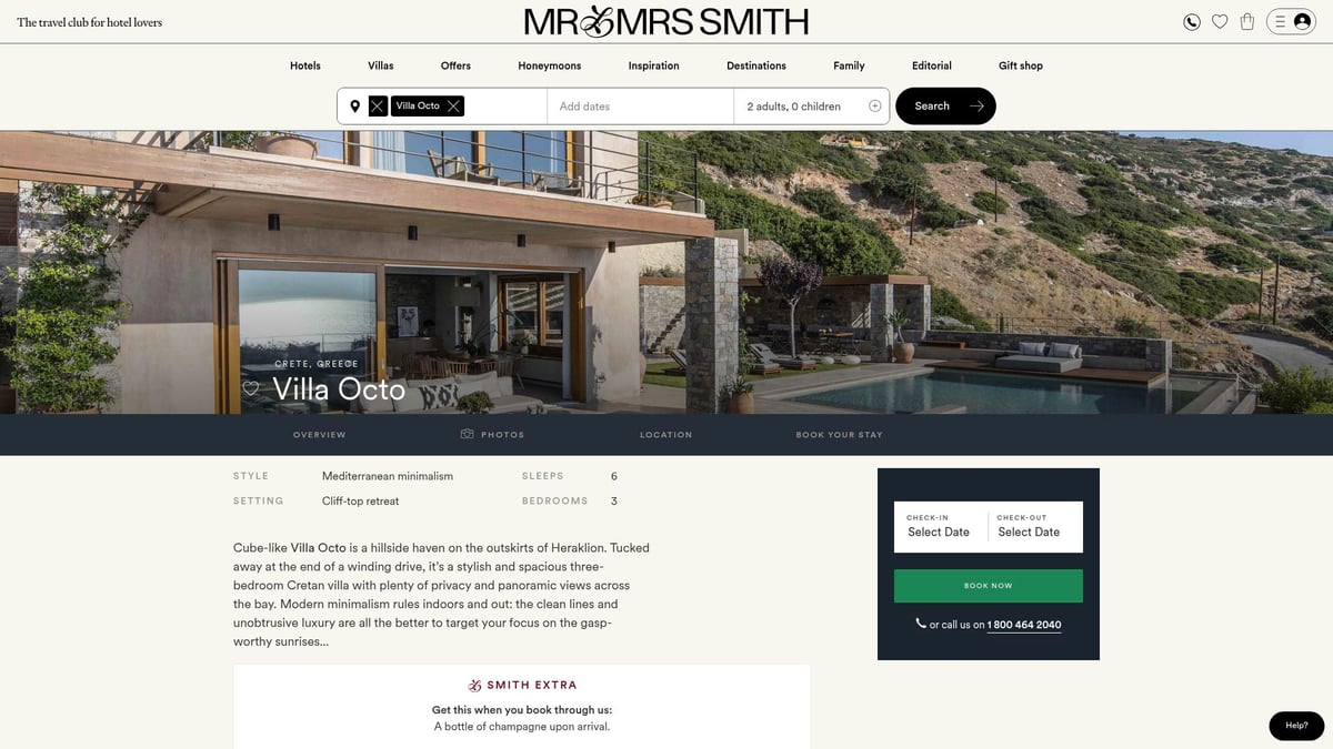 Top 8 Best Villas For Unforgettable Holidays In 2026 - Villa Octo, Crete, Greece