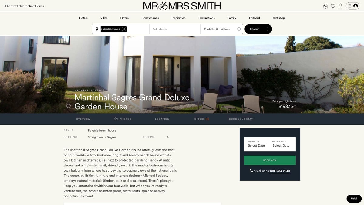 Top 8 Best Villas For Unforgettable Holidays In 2026 - Martinhal Sagres Grand Deluxe Garden House, Algarve, Portugal